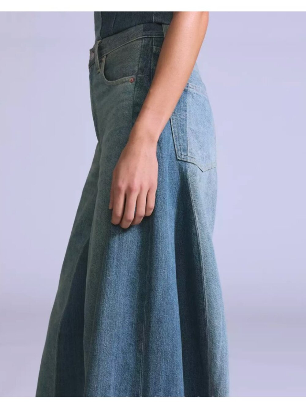 New Levi's 31x31 Blue Label Women's Roper Jeans Barrel Made of Japan Medium Wash - Picture 5 of 10